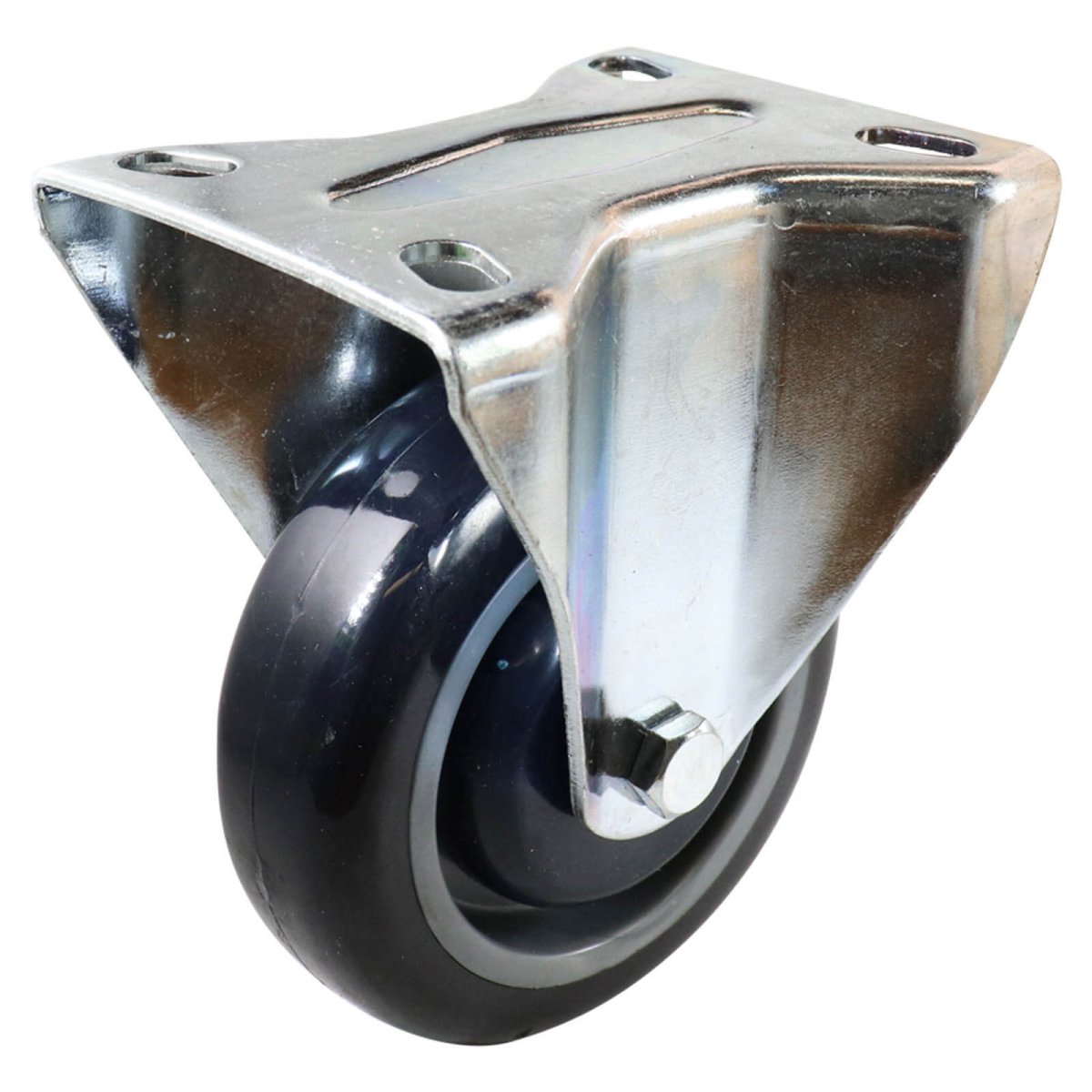Fixed Plate Castor - Polyurethane Wheel I4 Series - AIMS Industrial Supplies