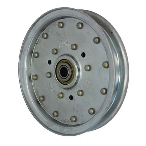 Flat Flanged Idler Pulley - Single Row Bearing - AIMS Industrial Supplies