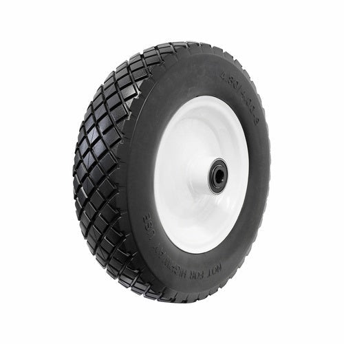Flat Free Wheel, Puncture Proof - Steel Centre, Ball Bearing - AIMS Industrial Supplies