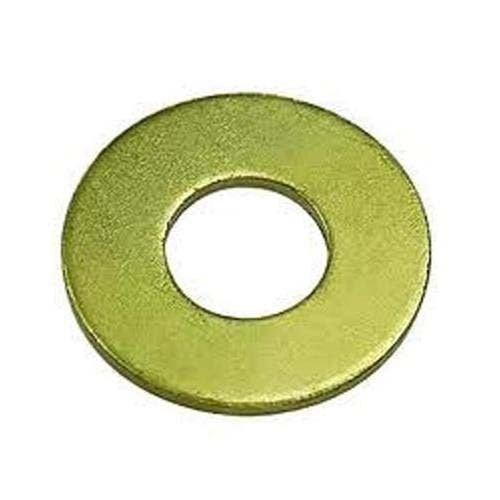Flat Round Washer Mild Steel Zinc Yellow Passivate - AIMS Industrial Supplies