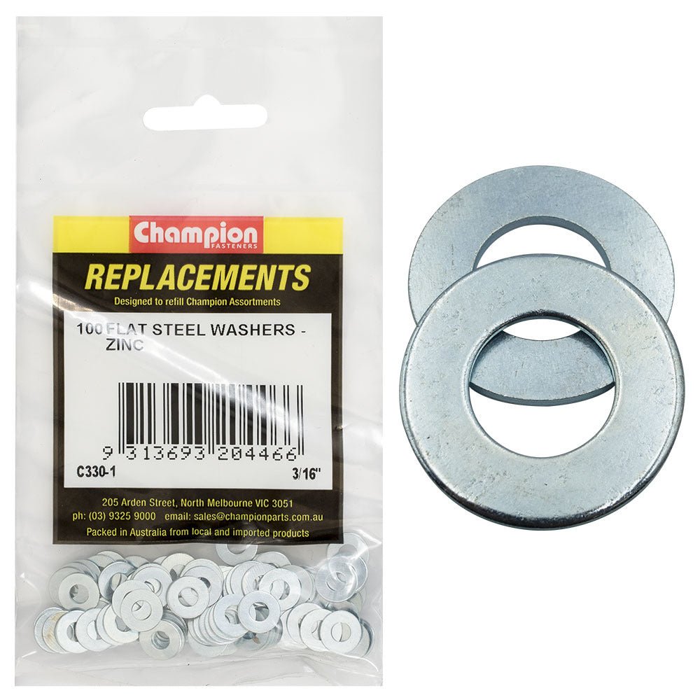 Flat Steel Washer Assortment Refill - AIMS Industrial Supplies
