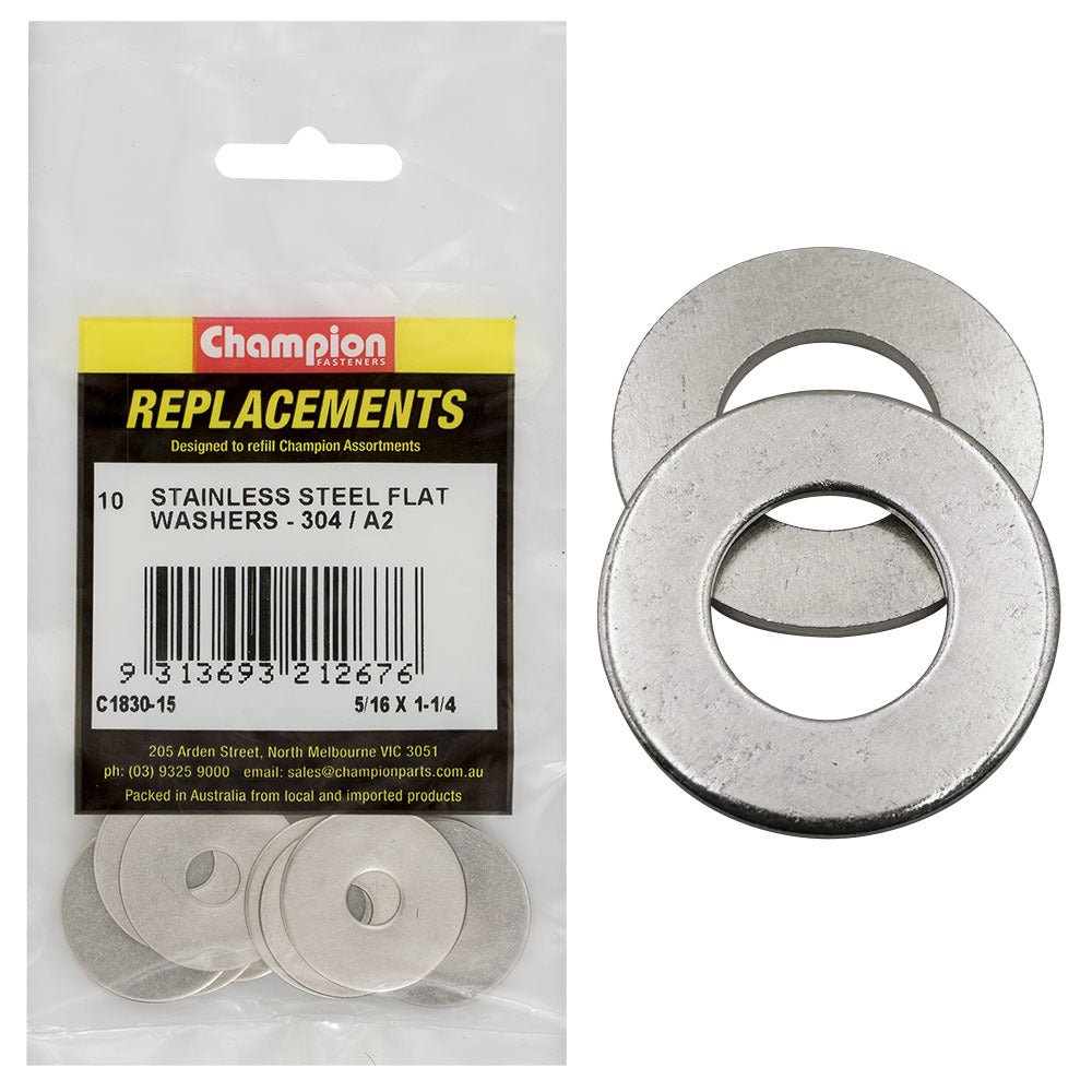 Flat Steel Washer Assortment Refill (CA1830) - Champion - AIMS Industrial Supplies