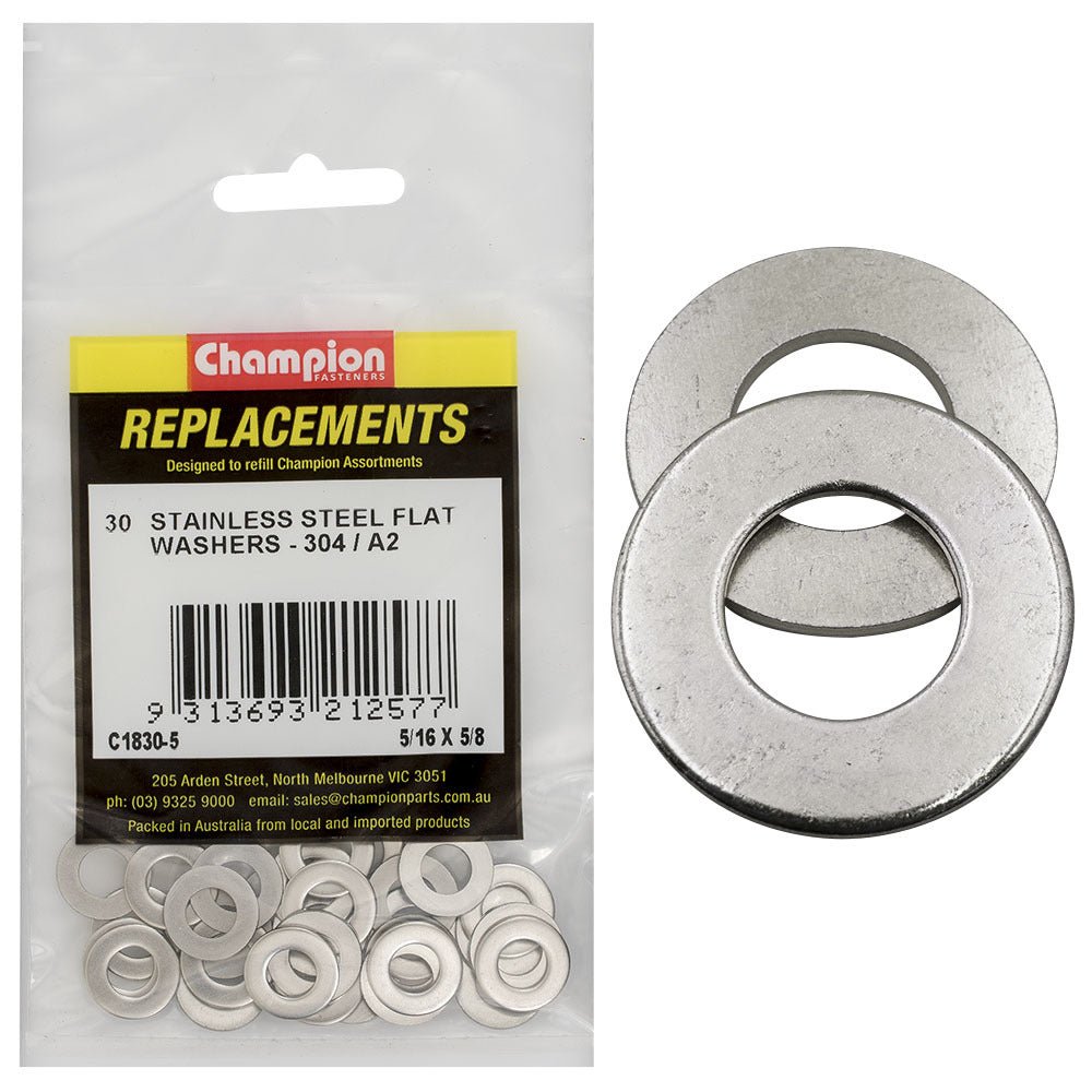 Flat Steel Washer Assortment Refill (CA1830) - Champion - AIMS Industrial Supplies