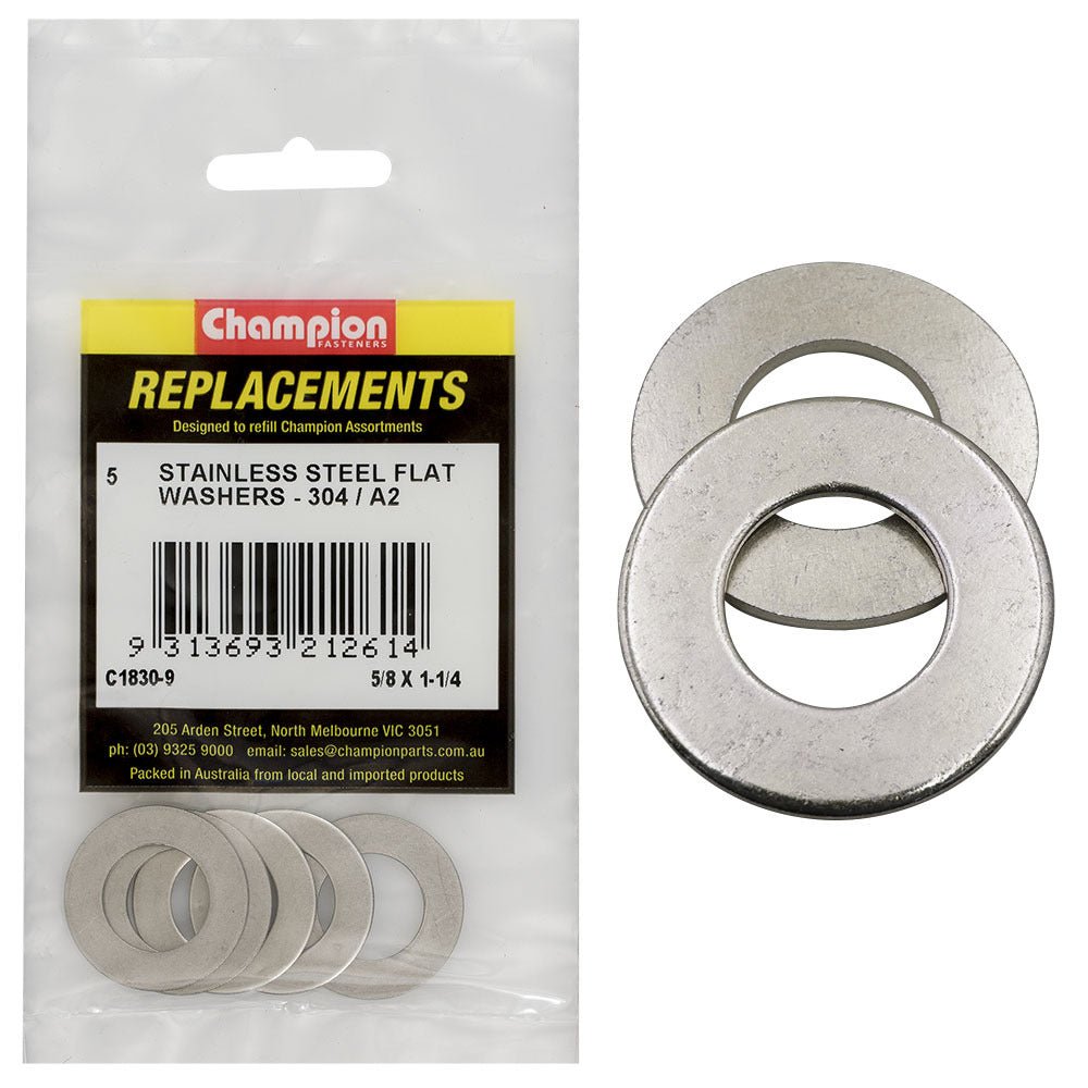 Flat Steel Washer Assortment Refill (CA1830) - Champion - AIMS Industrial Supplies