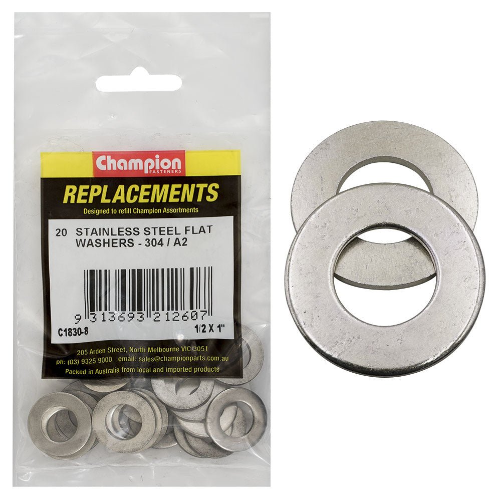 Flat Steel Washer Assortment Refill (CA1830) - Champion - AIMS Industrial Supplies