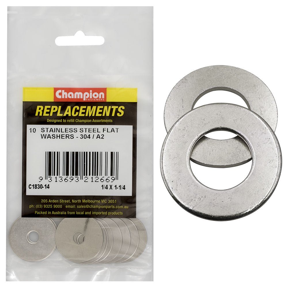 Flat Steel Washer Assortment Refill (CA1830) - Champion - AIMS Industrial Supplies