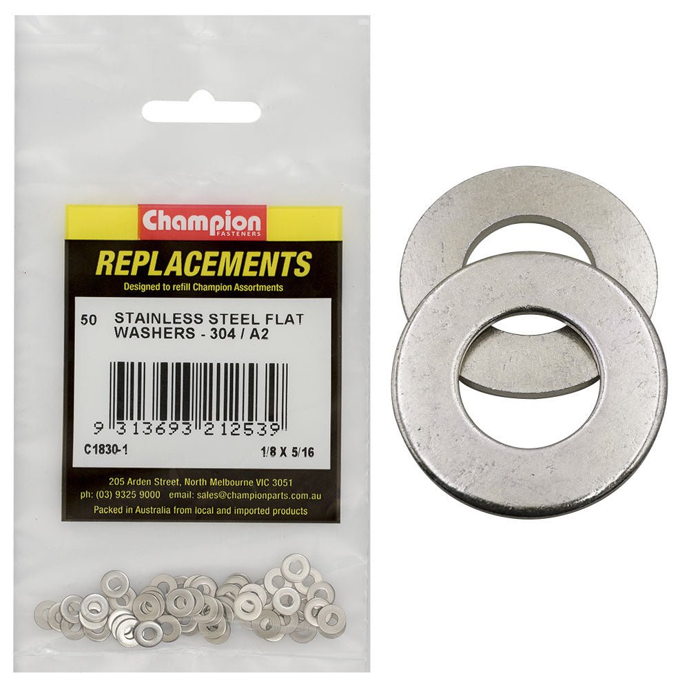 Flat Steel Washer Assortment Refill (CA1830) - Champion - AIMS Industrial Supplies