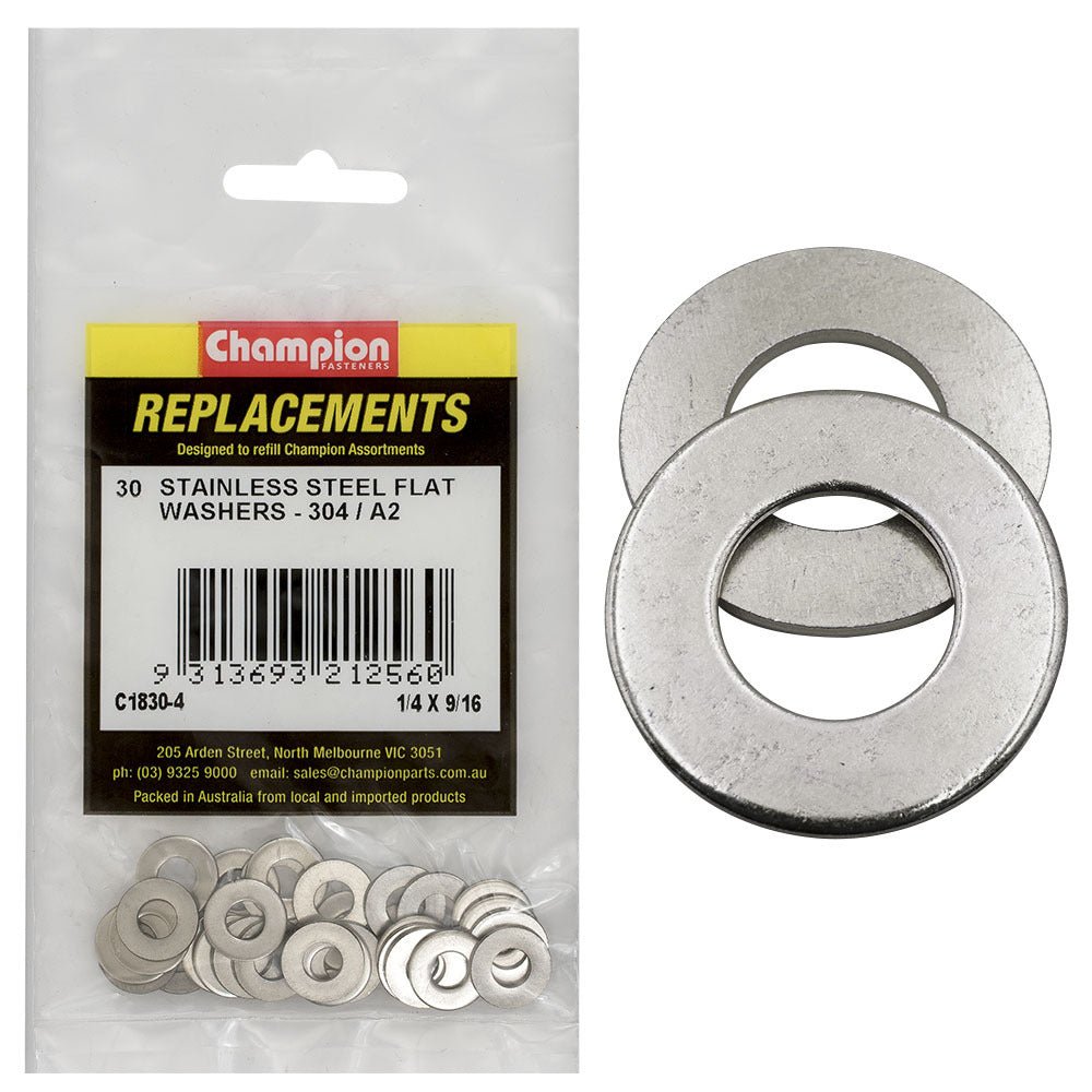 Flat Steel Washer Assortment Refill (CA1830) - Champion - AIMS Industrial Supplies