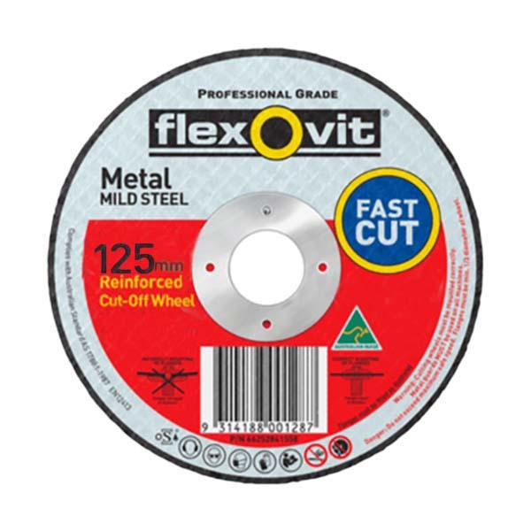 Flexovit Cut Off Wheel General Purpose 125 x 2.5 x 22.23mm