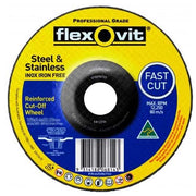 Flexovit Cut Off Wheel Iron Free Std 180 x 3.4 x 22.23mm - Pack of 101
