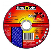 Flexovit Cut-Off Wheel Maxx Inox Ultra Thin 180 x 1.6 x 22.23 mm - Pack of 25 - AIMS Industrial Supplies