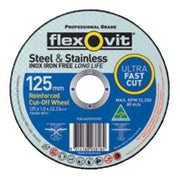 Flexovit Cut - Off Wheel Mega Inox Ultra Thin Zirconia - AIMS Industrial Supplies