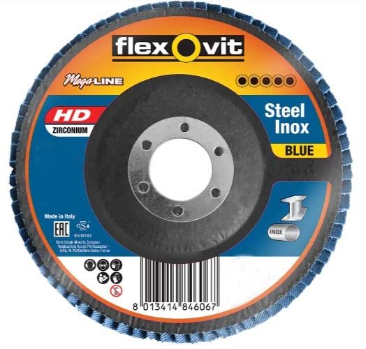 Flexovit Flap Disc Mega - Line Blue HD R860 - AIMS Industrial Supplies
