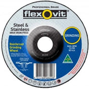 Flexovit Iron Free Depressed Centre Grinding Wheel - 10 Pack - AIMS Industrial Supplies