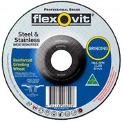 Flexovit Iron Free Grinding Wheel A30S 100mm - Pack of 8 - AIMS Industrial Supplies