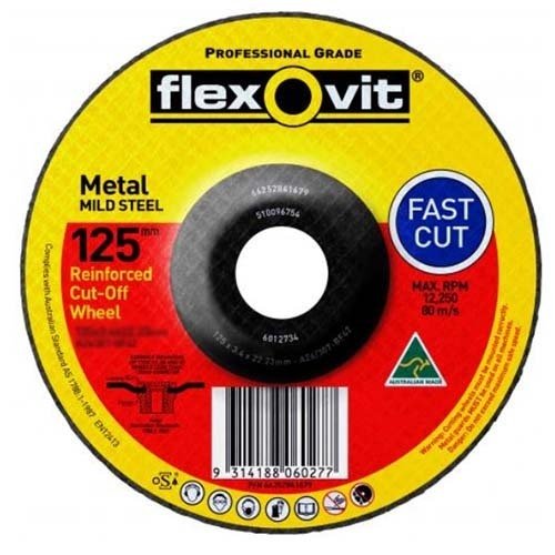 Flexovit Metal Depressed General Purpose Cut Off Wheel - AIMS Industrial Supplies