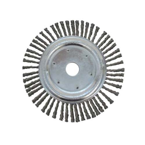 Flexovit Wire Brush Wheel Pipeline Twist Knot Steel 125 x 6 x 22 mm - AIMS Industrial Supplies