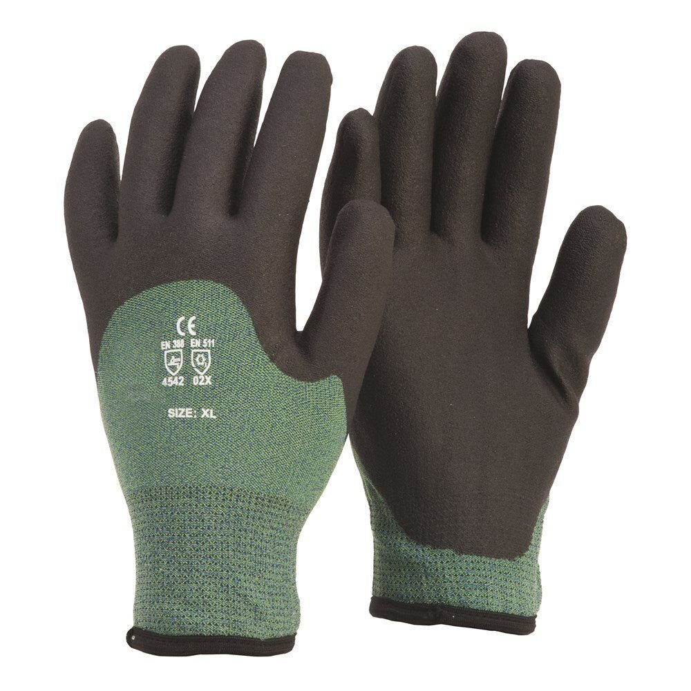 Frontier Cold Fighter Glove Black/Green - AIMS Industrial Supplies