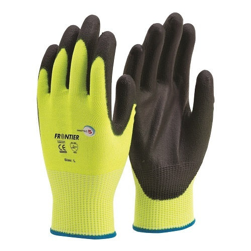 Frontier CoolTec5 High-Vis Glove Fluro Yellow1