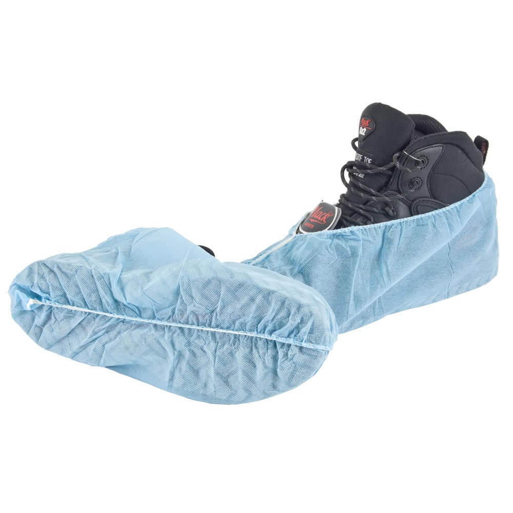 Frontier Disposable Non-Skid Shoe Cover, Blue, Standard Size 6-9 - 250 Pairs/ Carton - AIMS Industrial Supplies
