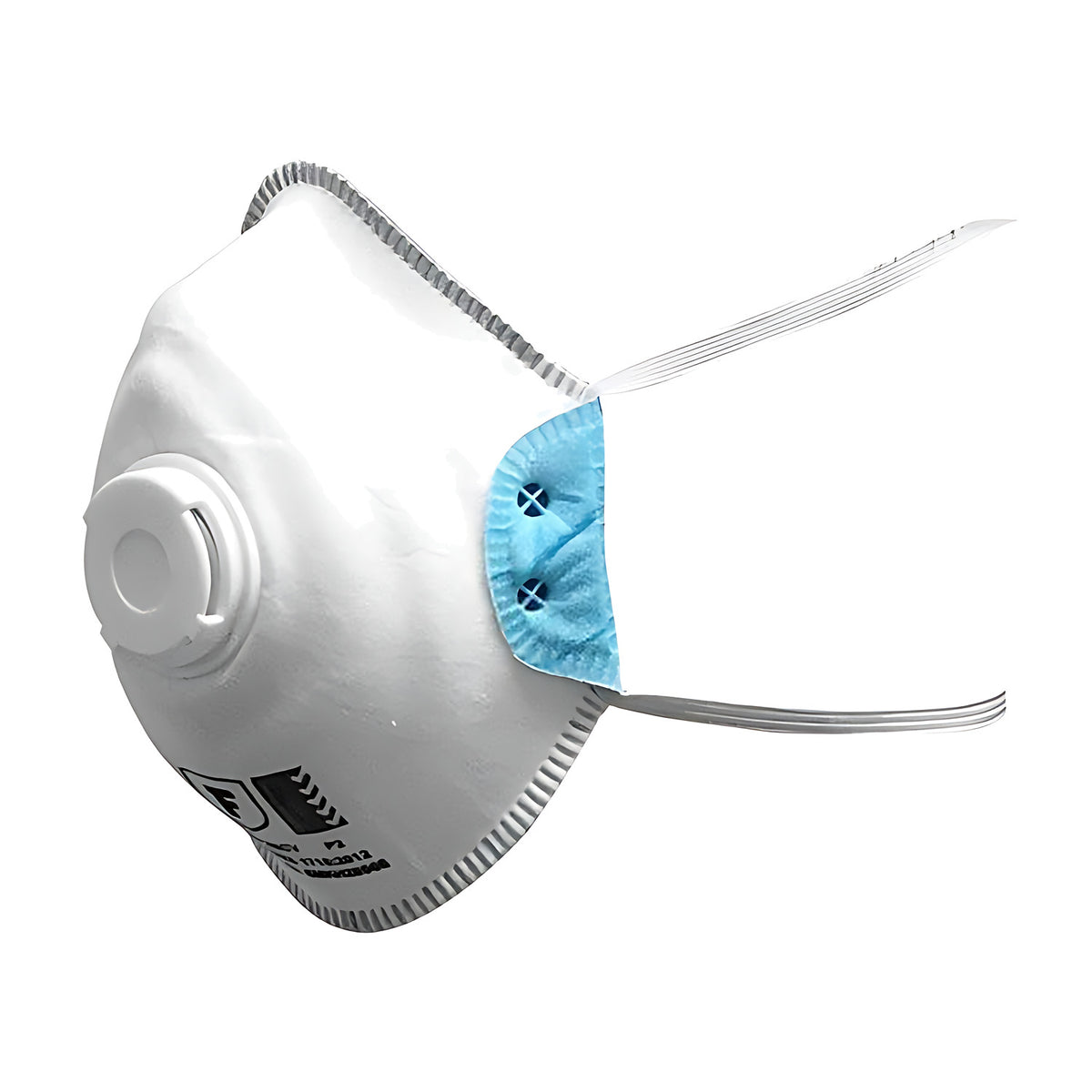 Frontier Disposable P2 Moulded Respirator With Valve - Box of 100 (10 Packs of 10)