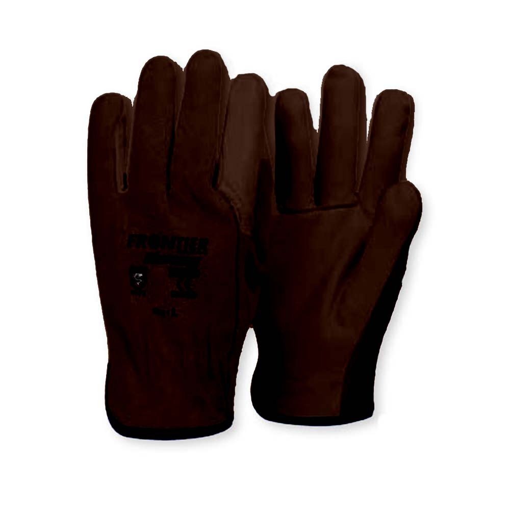 Frontier Leather Suede Swaggy Glove Brown - AIMS Industrial Supplies