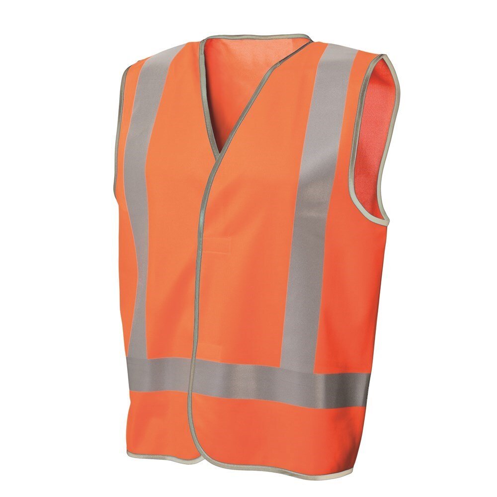 Frontier Recycled Hi - Vis Safety Vest W/ Reflective Tape - AIMS Industrial Supplies