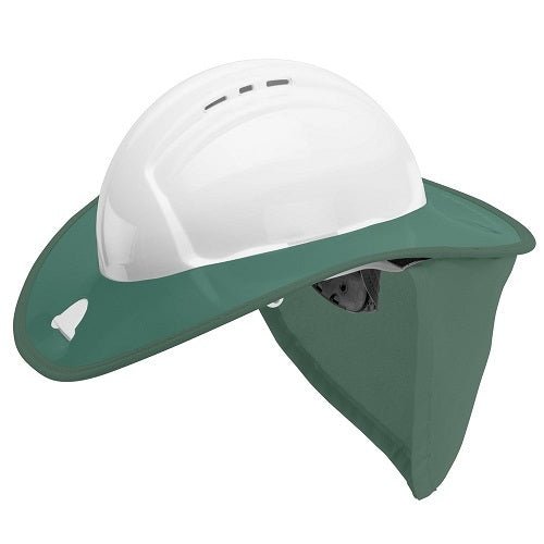 FRONTIER Snap Brim White/ Green for Sureguard Hard Hat, White/ Grey -Frontier - AIMS Industrial Supplies