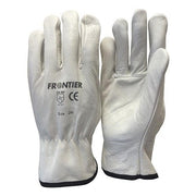 Frontier Standard Cowgrain Rigger Glove White - AIMS Industrial Supplies