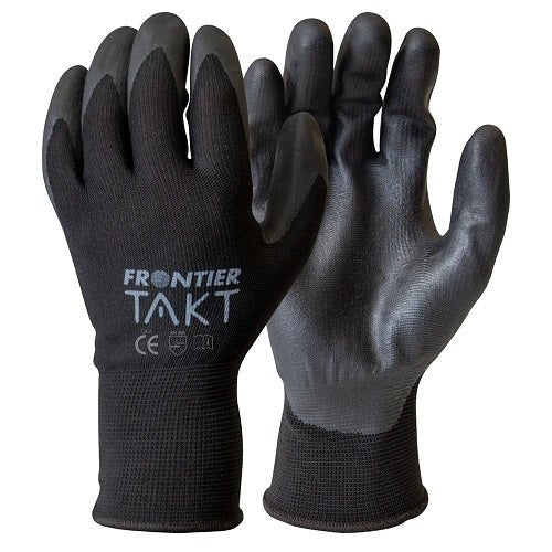 Frontier Takt Micro Foam Nitrile Glove Black - AIMS Industrial Supplies