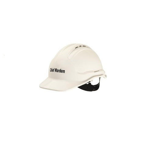 Frontier Vented Hard Chief Warden Hat - White1