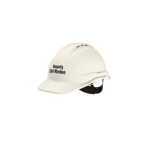 Frontier Vented Hard Deputy Chief Warden Hat, White1