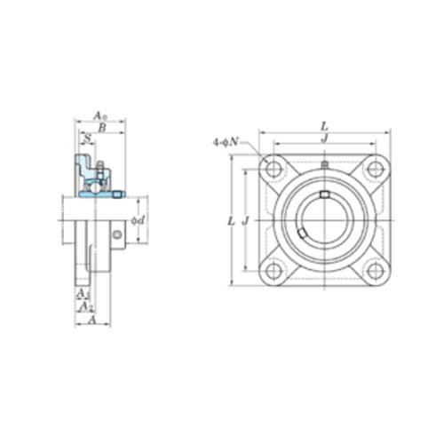 FYH 4-Bolt Flange Bearing Housing - F300 Series2
