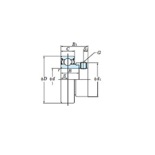 FYH Ball Bearing Inserts SAA203 Eccentric Collar, 17mm Shaft Diameter - AIMS Industrial Supplies
