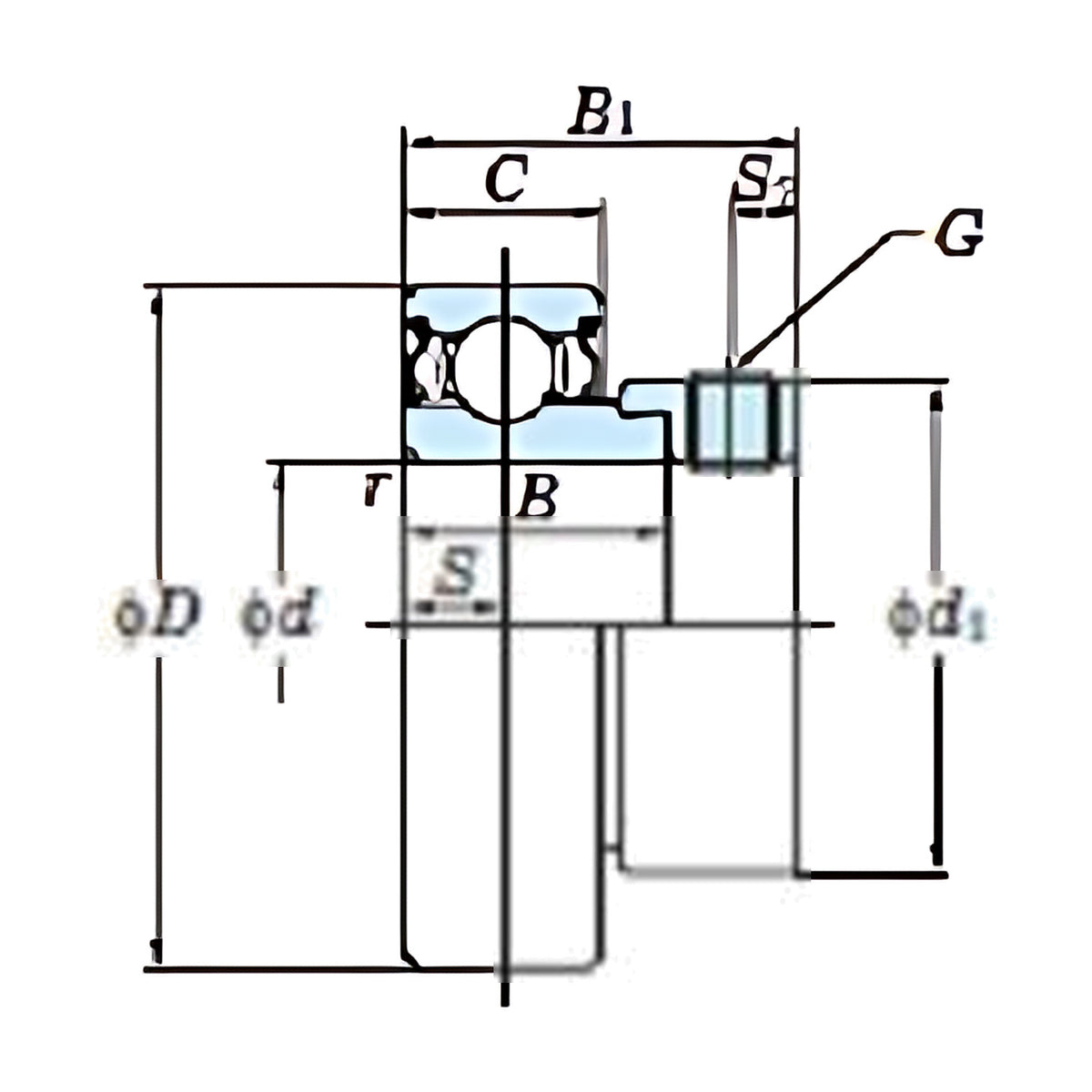 FYH Ball Bearing Inserts SAA206 Eccentric Collar, 30mm Shaft Diameter