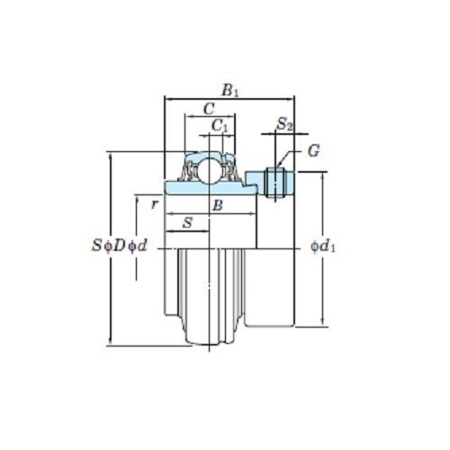FYH Imperial Ball Bearing Inserts NA200/UEL Series Eccentric Collar - AIMS Industrial Supplies