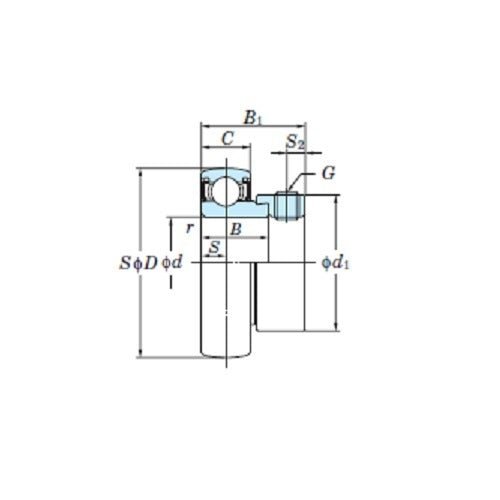 FYH Imperial Ball Bearing Inserts SA200/AEL200 Series Eccentric Collar - AIMS Industrial Supplies