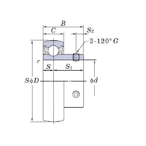 FYH Imperial Ball Bearing Inserts SB200 Series - AIMS Industrial Supplies