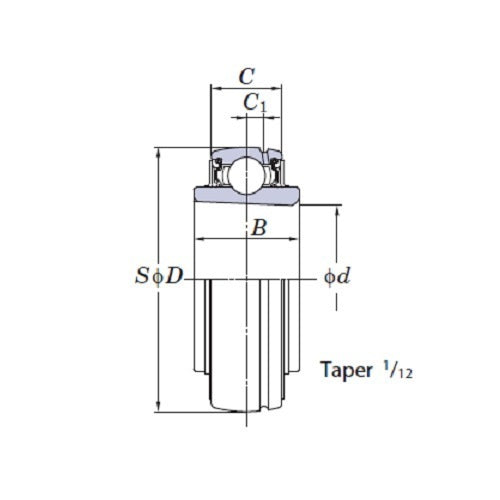 FYH Metric Ball Bearings Inserts UK200 Series2