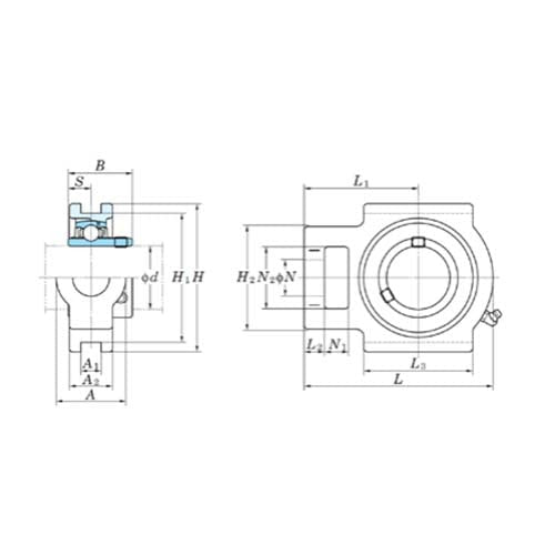 FYH Take - Up Bearing Housing - T300 Series - AIMS Industrial Supplies