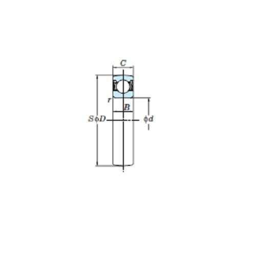 FYH Wide Inner Ring Bearings SC208 Spherical Outer Ring DGBB, 40mm Shaft Diameter - AIMS Industrial Supplies
