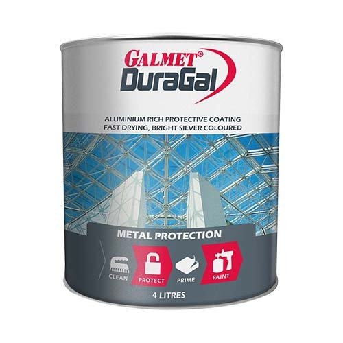 Galmet® Duragal® Long Term Protection of Steel 1L, Aluminium Rich - AIMS Industrial Supplies