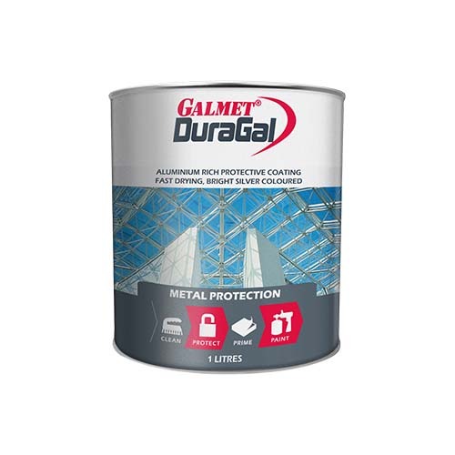 Galmet® Duragal® Long Term Protection of Steel 1L, Aluminium Rich