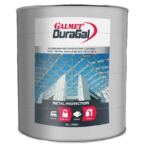 Galmet® Duragal® Long Term Protection of Steel 20L, Aluminium Rich