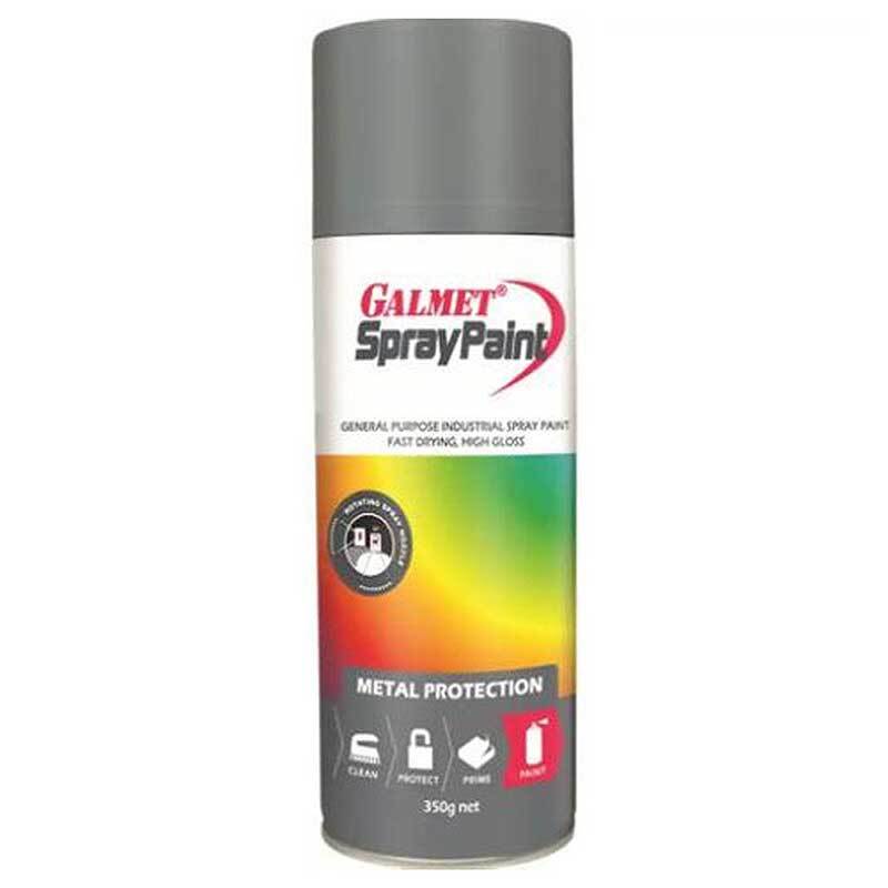 Galmet® Spray Paint Enamel 350g, Pewter Grey