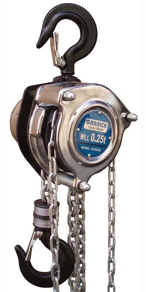 Garrick Chain Block 0.25Tonne (250kg) x 2m - AIMS Industrial Supplies