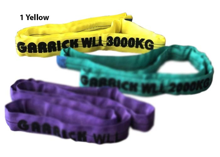 Garrick Round Sling 3m x 3000kg (3Tonne) WLL Yellow