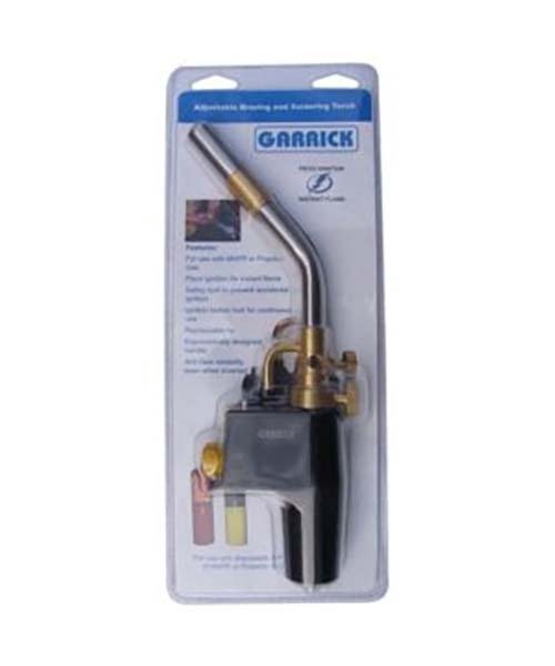GARRICK TORCH - MAPP Gas Torch Suitable for MAPP, Propane & LPG Gas - AIMS Industrial Supplies