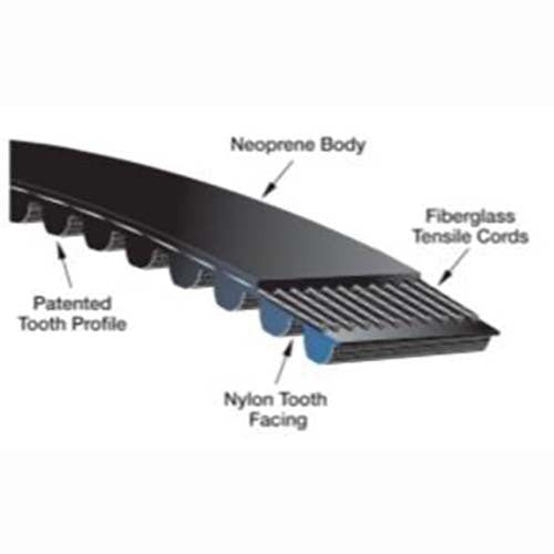 Gates 375-3MGT-9 PowerGrip GT3 Timing Belt, 3MGT Section 9400-533202