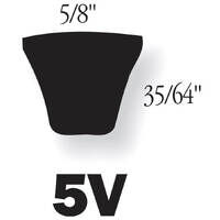 Gates 5V950 (9334-0950) Super HC Narrow Section V Belt2